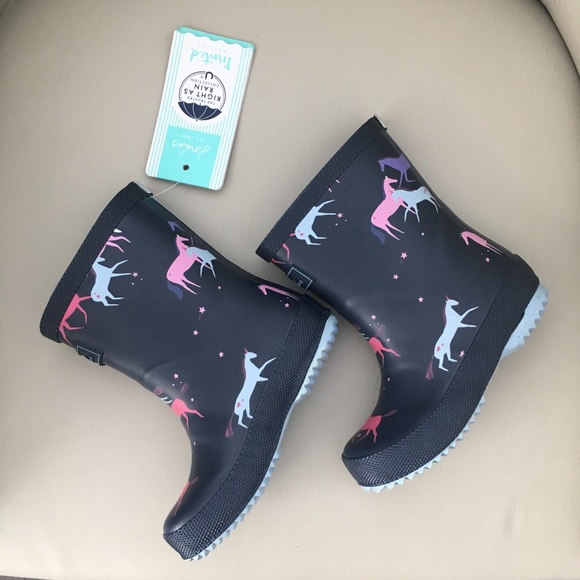 NWT Joules Kids’ Rain Boots Size US8 - Picture 2 of 8